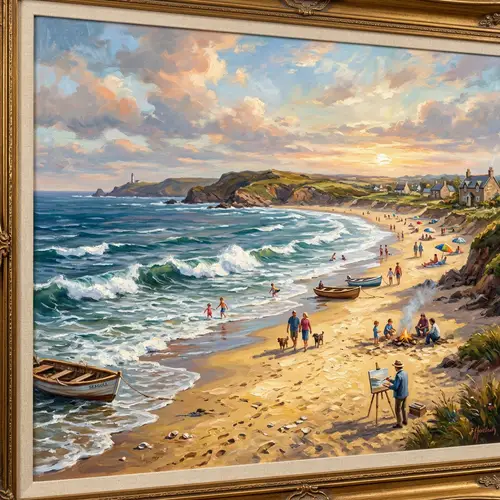 Stunning Oil Paint of a Beach