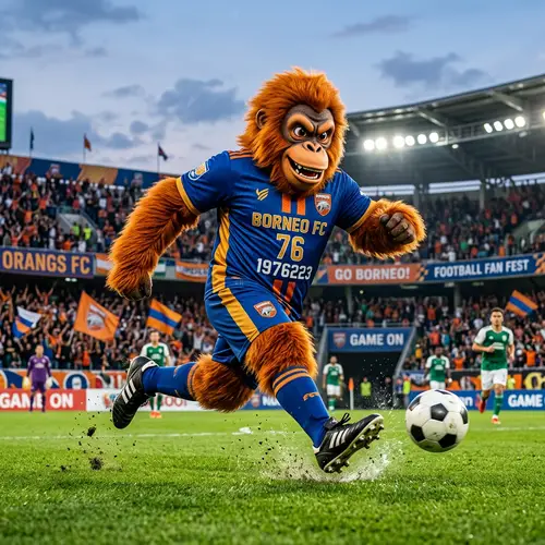 Orangutan Football Mascot Design