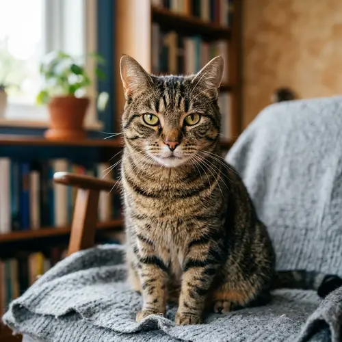 Cat Staring at Camera - Adorable Feline Photography