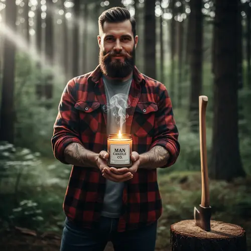 Manly Lumberjack Scented Candles for Men