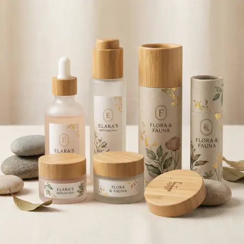 Elegant Nature-Inspired Cosmetic Collection