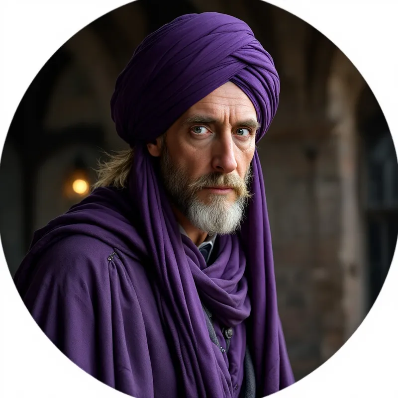 David Tennant as a Wizard in a Purple Turban