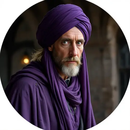 David Tennant as a Wizard in a Purple Turban