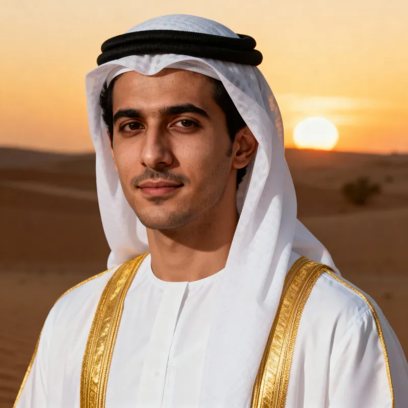 Face on Saudi Thobe - Custom Thobe Design