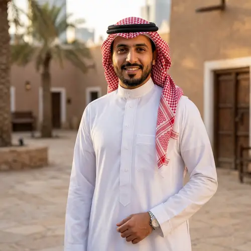 Face on Saudi Thobe - Custom Thobe Design