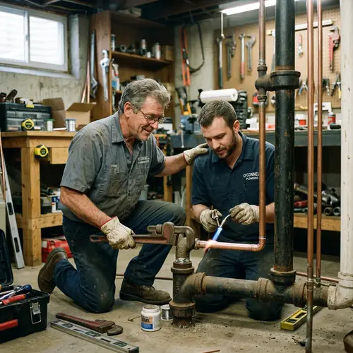 Generational Transition in Plumbing: Father & Son Team