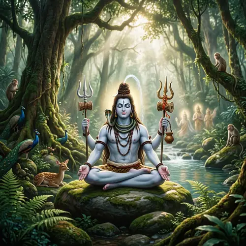 Divine Personification: Symbolism of Destruction and Transformation