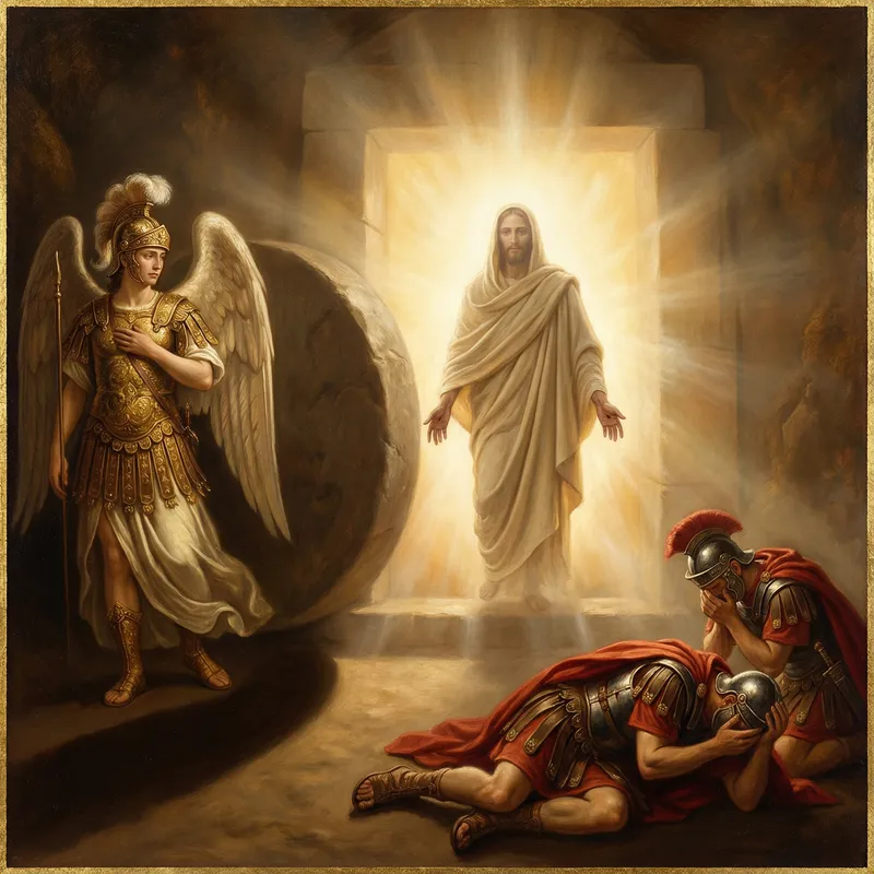 Renaissance-inspired Resurrection Scene