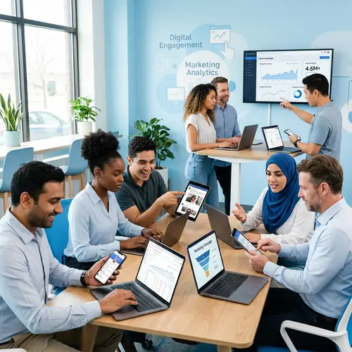 Dynamic & Colorful Digital Engagement with Light Blue Tone