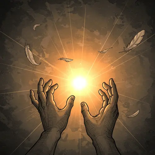 Intricate Sketch Expressing Hope and Optimism