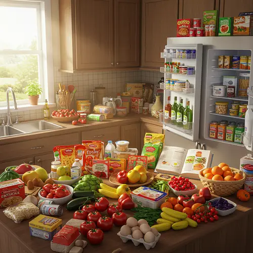 Realistic Pantry in a Kitchen