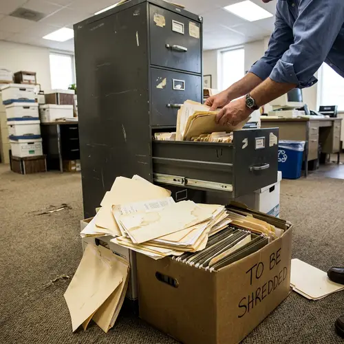 Discarded Files from a Large Filing Cabinet