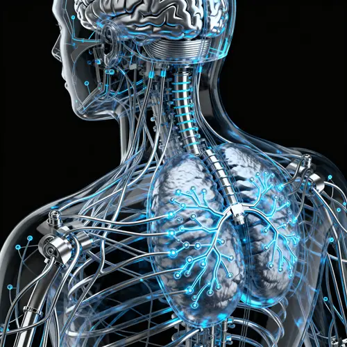 Futuristic Android Nervous System and Brain Model