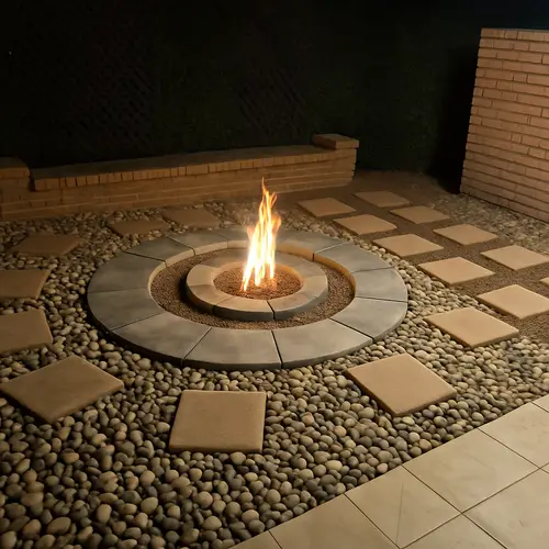 Stepping Stones and Firepit Design Ideas