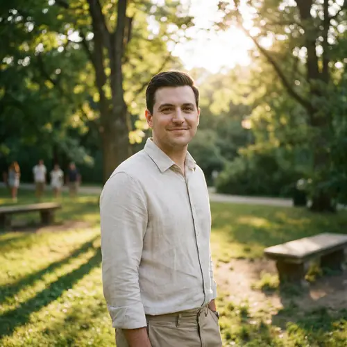 Handsome Man Portrait in Golden Hour