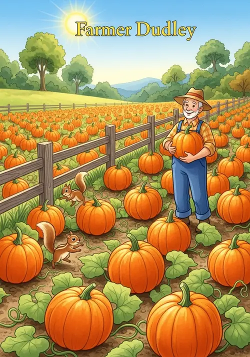 Charming Pumpkin Fields: A Watercolor Tale
