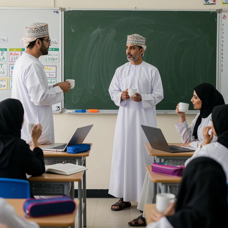 Omani Teacher Inspiring Classroom Collaboration