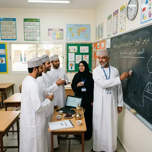 Omani Teacher Inspiring Classroom Collaboration