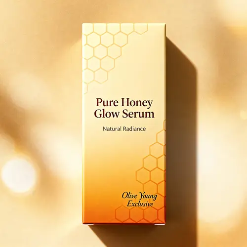 Premium Honey-Inspired Packaging Design for Olive Young