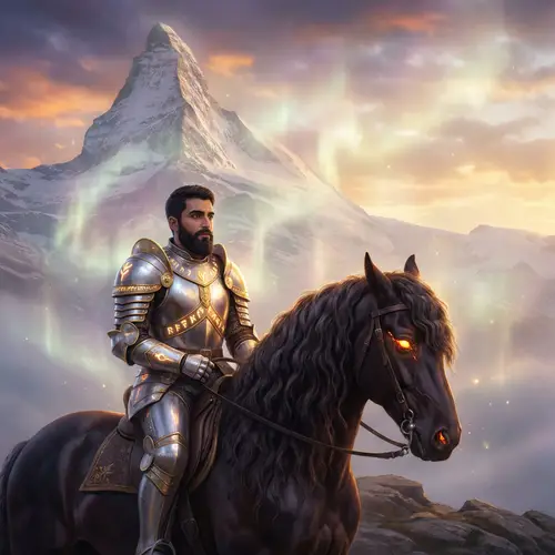 Holy Knight on Horseback: An Ethereal Encounter