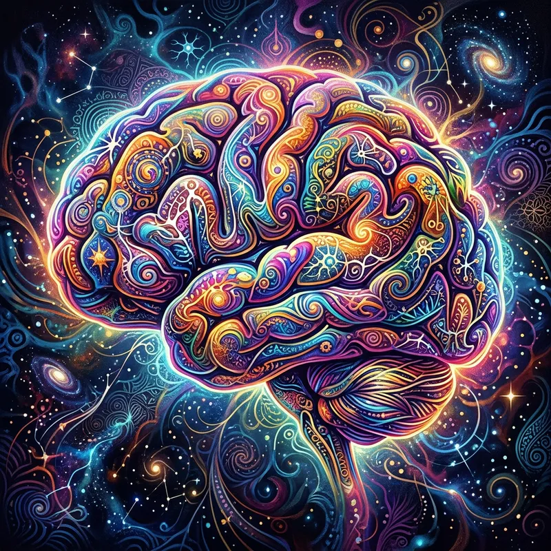 Colorful Surreal Abstract Brain Art Colorful Surreal Abstract Brain Art