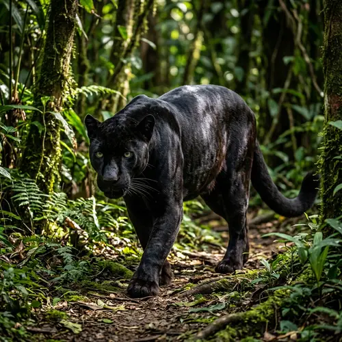 Majestic Black Panther - Wildlife Photography