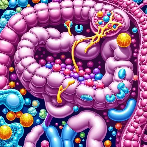 Human Intestine Cross Section: Absorption of Calcium & Phosphate Ions