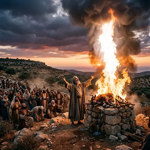 Elijah Calls Down Fire on Mount Carmel