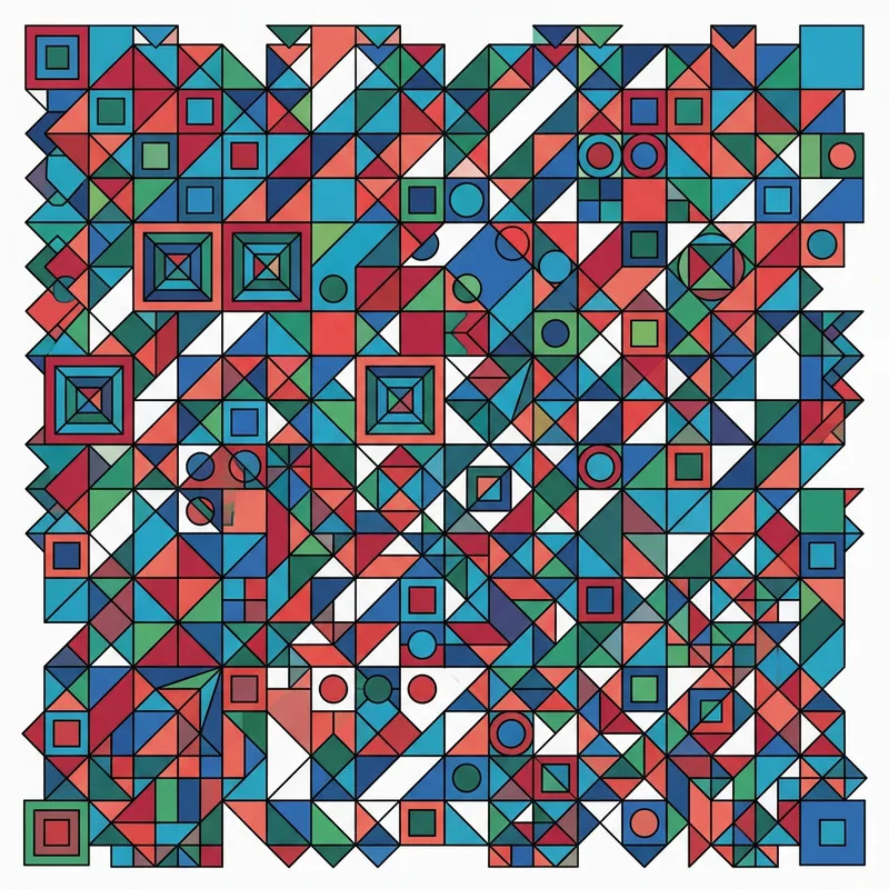 Stunning Geometric Art: Bold Shapes & Colors
