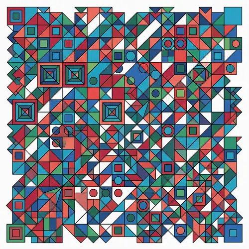 Stunning Geometric Art: Bold Shapes & Colors
