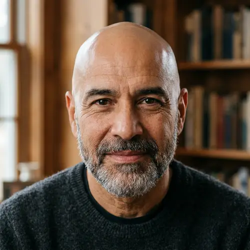 Portrait of a Bald Man with Well-Groomed Beard | Global Diversity