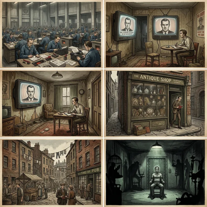 5 Illustrative Locations from 1984 Novel