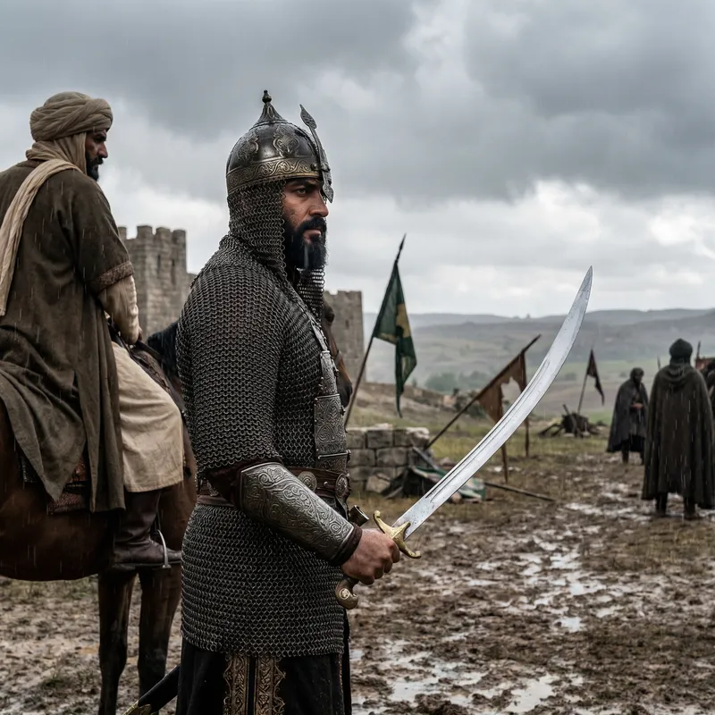 Daring Caliphate Soldier Wielding Sharp Sword Daring Caliphate Soldier Wielding Sharp Sword