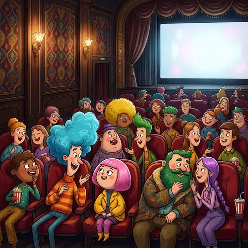 Whimsical Animated Characters in Russian Animation Style