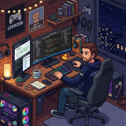 Pixel Art of a Developer - Creative Designs