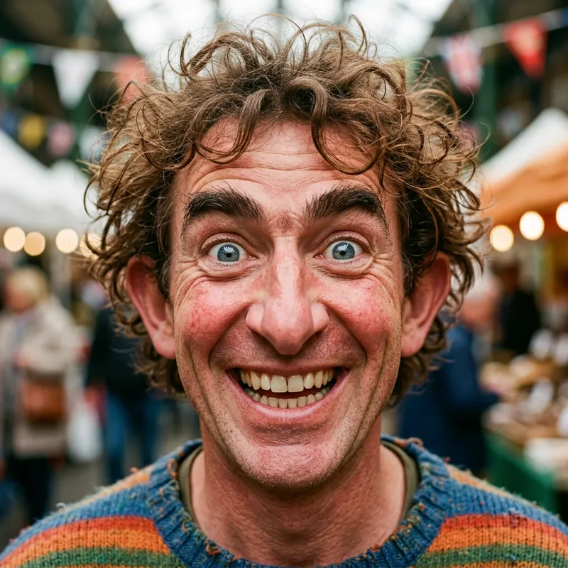 Exaggerated Funny Face: A Comic Masterpiece Exaggerated Funny Face: A Comic Masterpiece