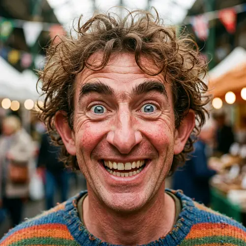 Exaggerated Funny Face: Comedic Features for Amusement