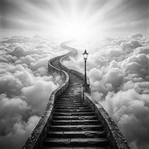 Monochromatic Stairway to Heaven Visual Interpretation