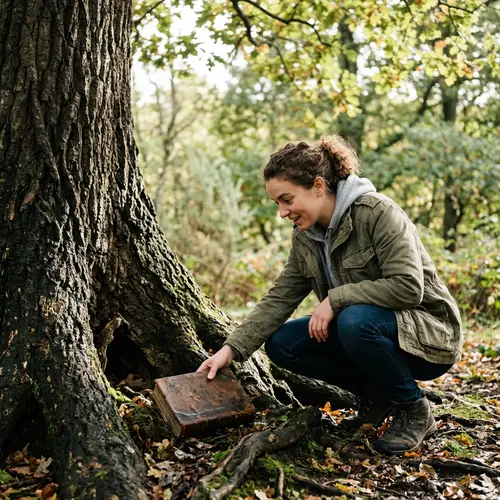 Discovering a Book Under a Tree