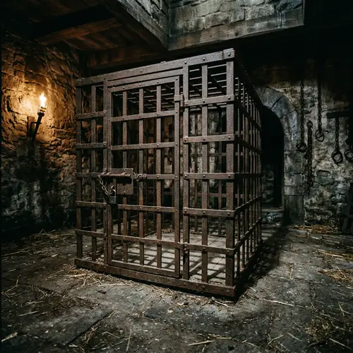 Dungeon Basement with Large Cage