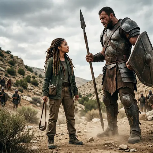 Courageous Woman vs Giant: A Modern David and Goliath