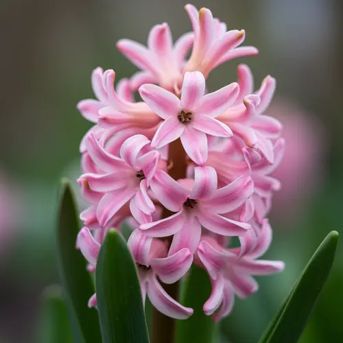 Delicate Pink Hyacinth: A Floral Beauty