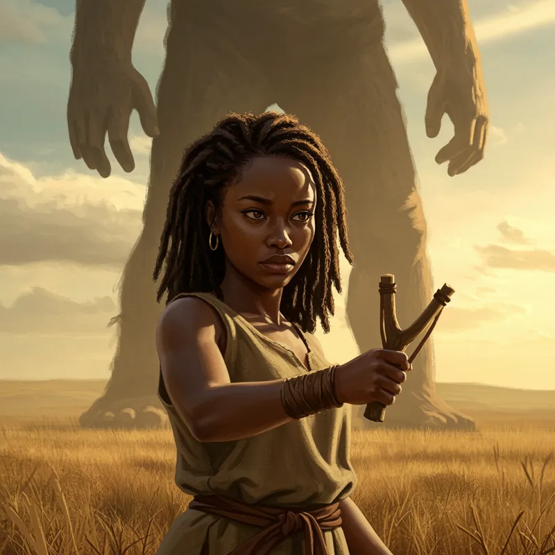 Courageous Woman vs Giant: A Modern David and Goliath