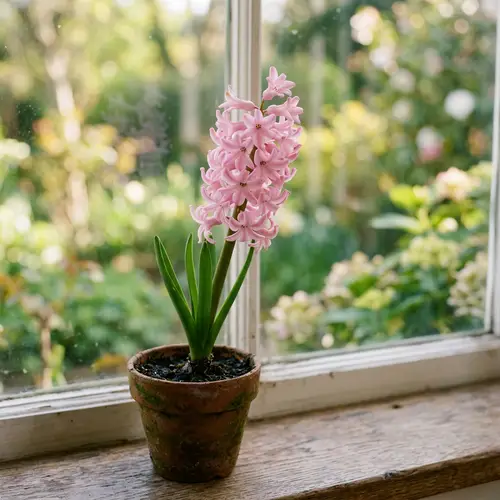 Delicate Pink Hyacinth: A Floral Beauty