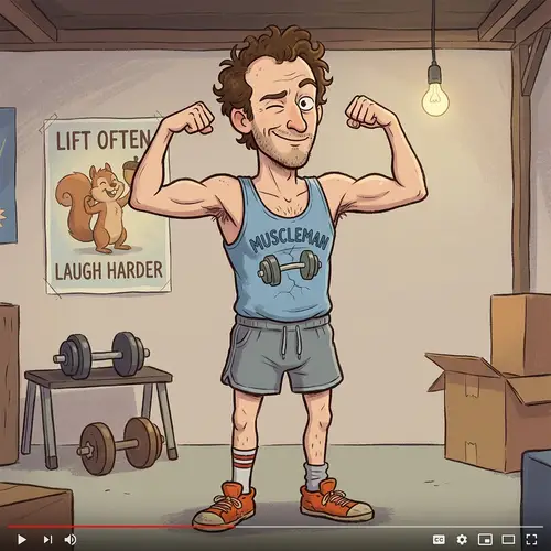 Slimmer Muscleman Character for Animated Videos