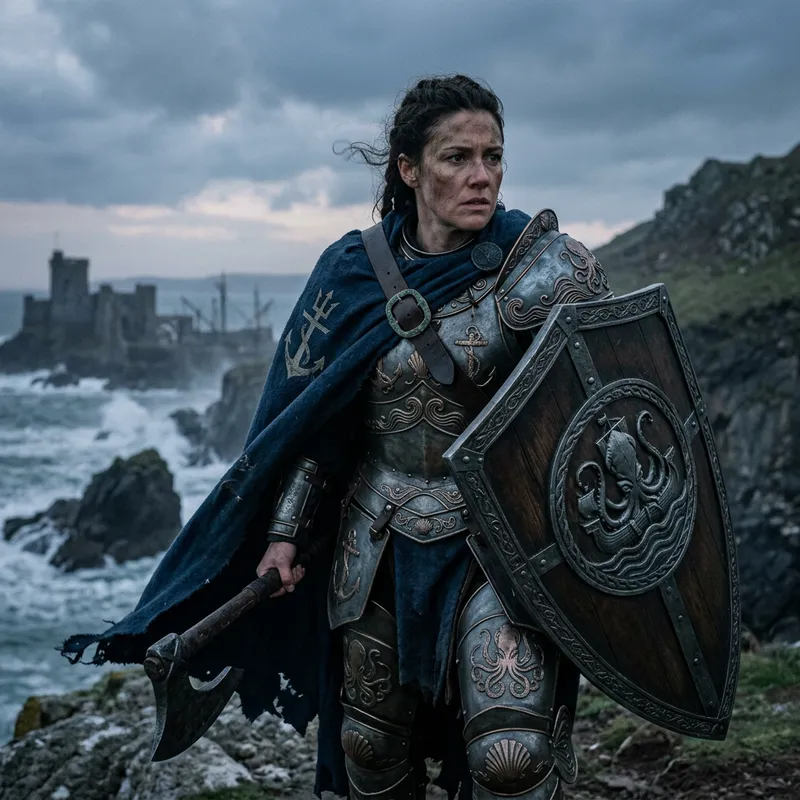 Dark Fantasy Shield Warrior - Fighter Inspired by Kul Tiras Dark Fantasy Shield Warrior - Fighter Inspired by Kul Tiras