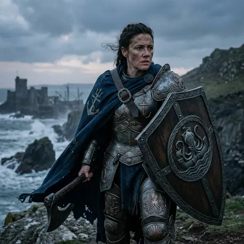 Dark Fantasy Shield Warrior Class Inspired by Kul Tiras