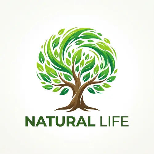 Nature-inspired Interactive Website Logo - Natural Life