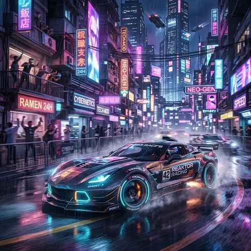 Cyberpunk Street Car Racing Experience