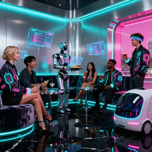 Luxury VIP Experience in a Futuristic Lounge